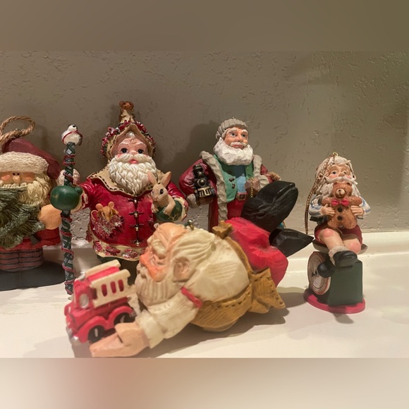 Lot of 11 Vintage Santa Ceramic Ornaments - Picture 4 of 5